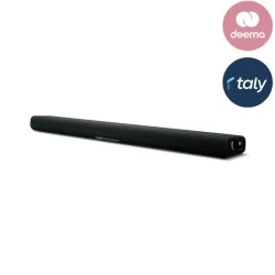 YAMAHA Dolby Atmos Sound Bar With Built-In Subwoofers - Black